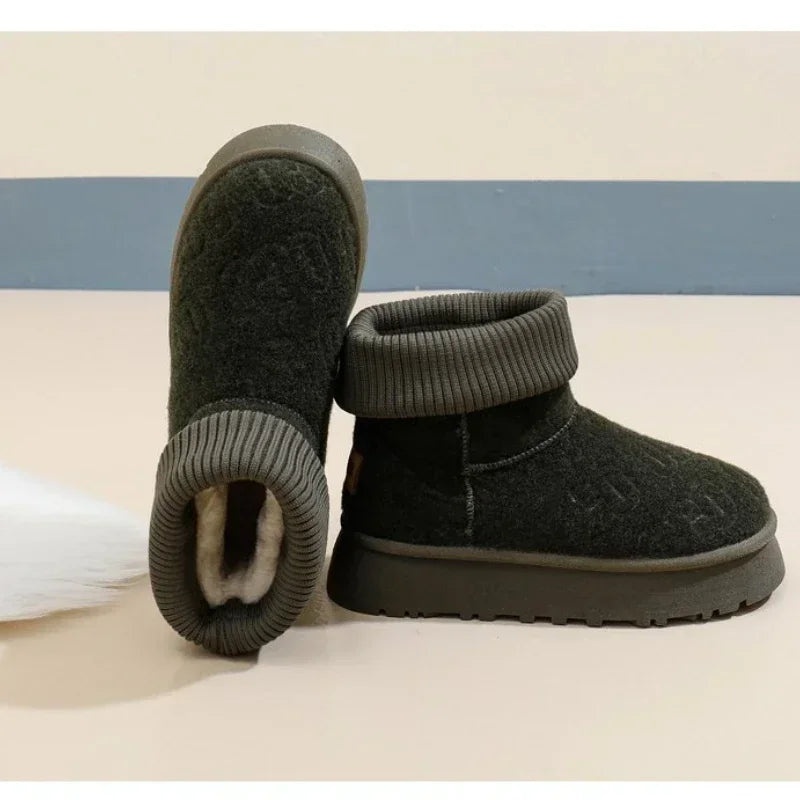 Comfortabele Winter Slip-On Dameslaarzen