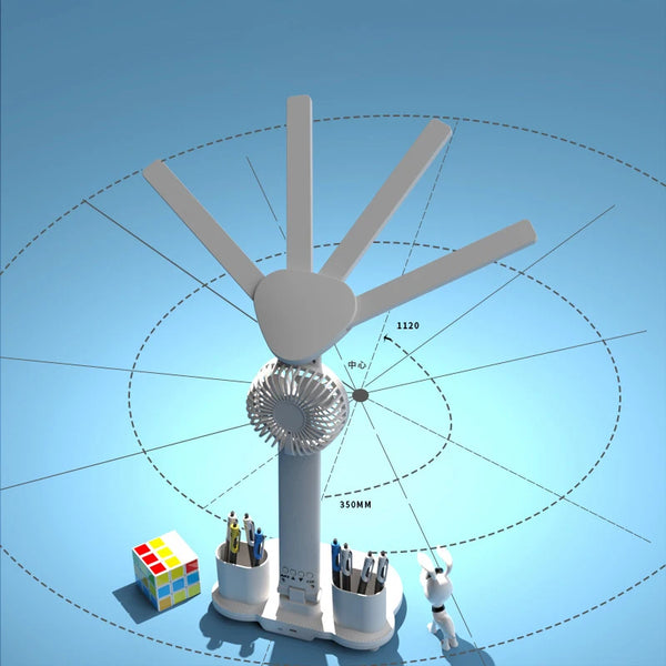Leselampe mit Ventilator