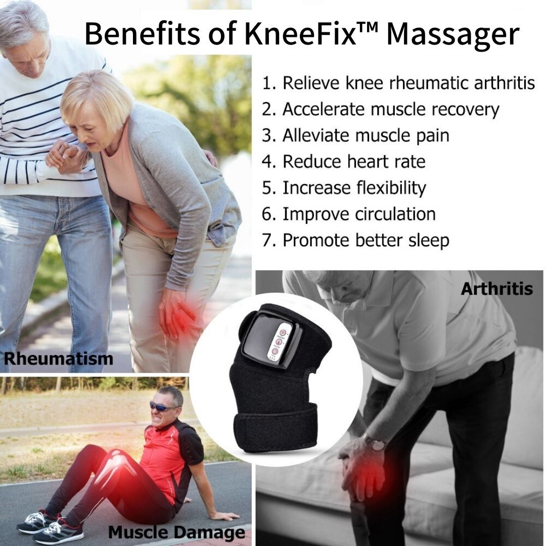 Verwarmde draadloze massage-apparaat van KneeFix™