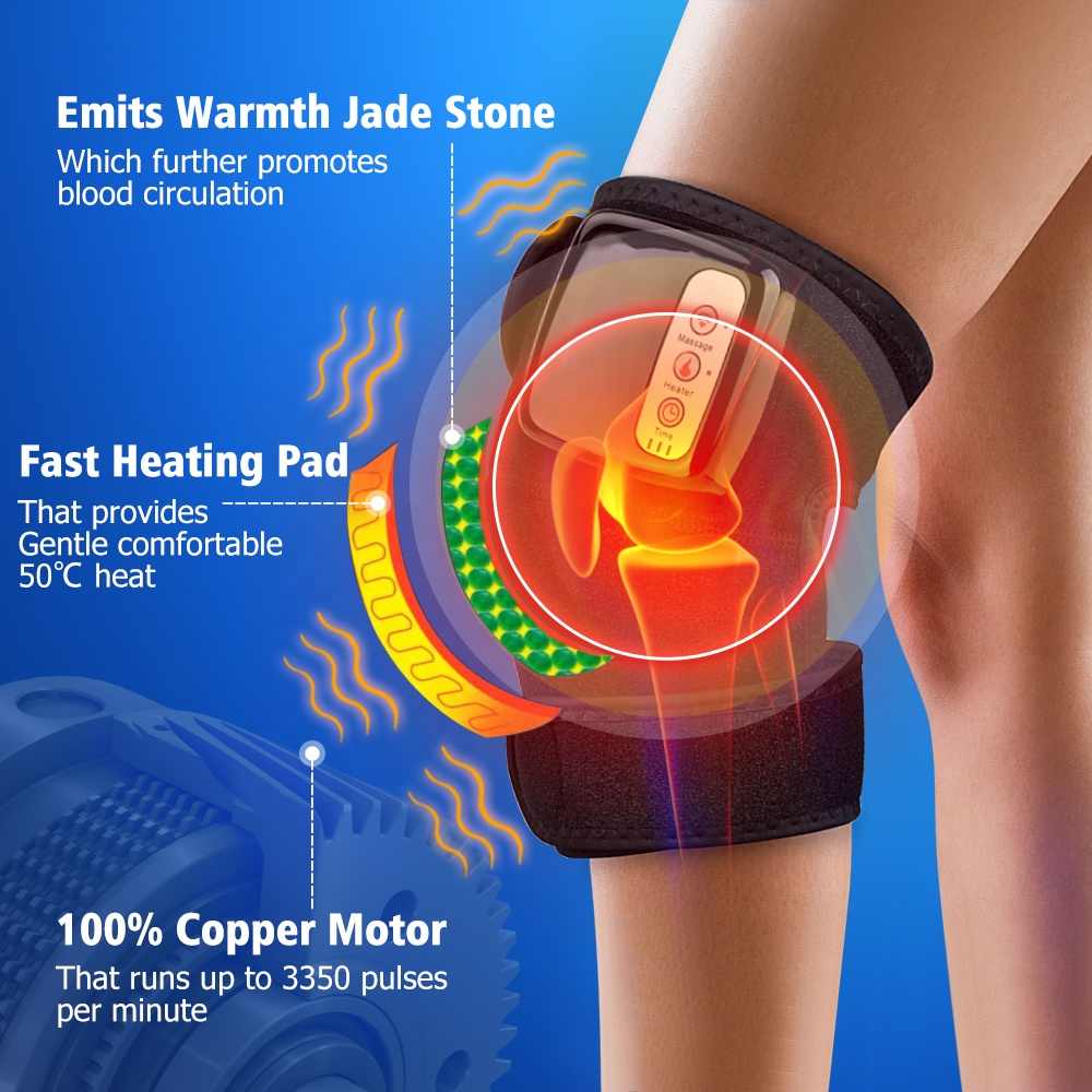 Verwarmde draadloze massage-apparaat van KneeFix™