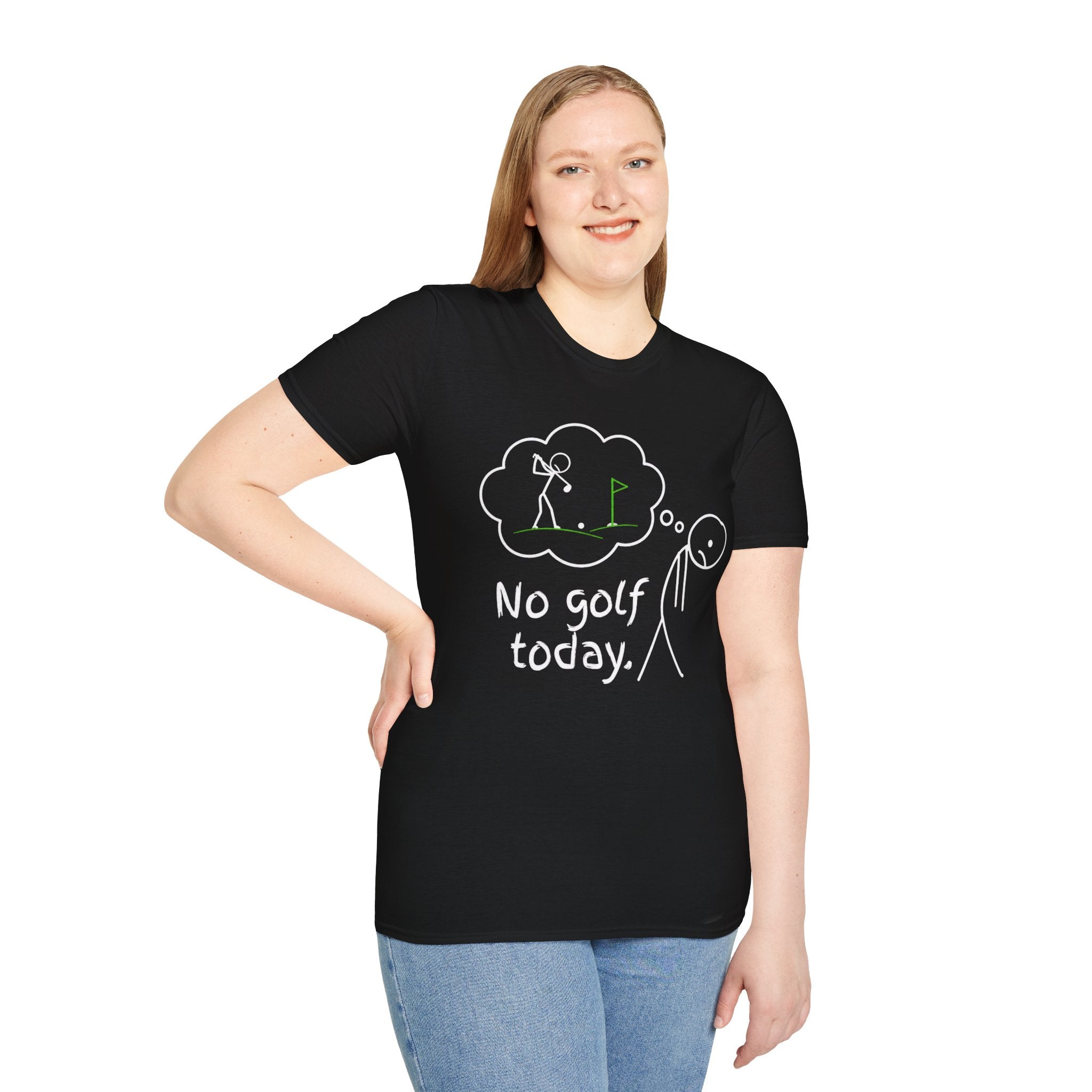 Minimal Golf Flag T-Shirt — Simple Green Golf Course Tee