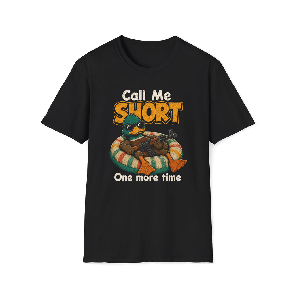 Call Me Short Duck T-Shirt — Funny Retro Graphic