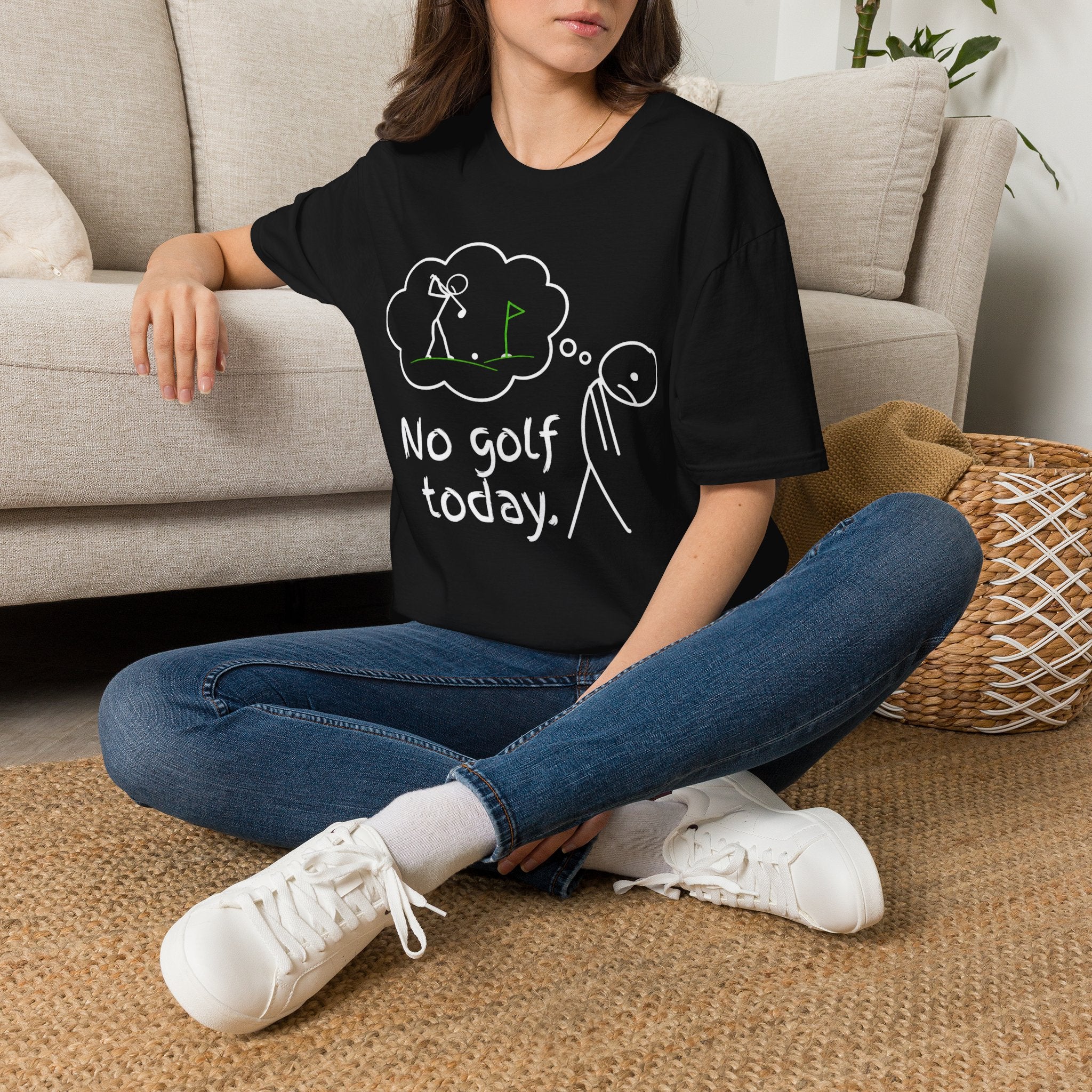 Minimal Golf Flag T-Shirt — Simple Green Golf Course Tee