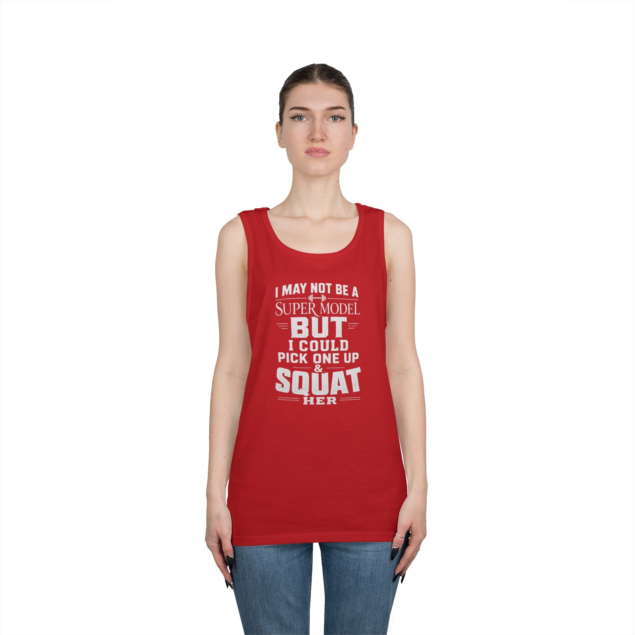Funny Tank Top — I could Squat Her