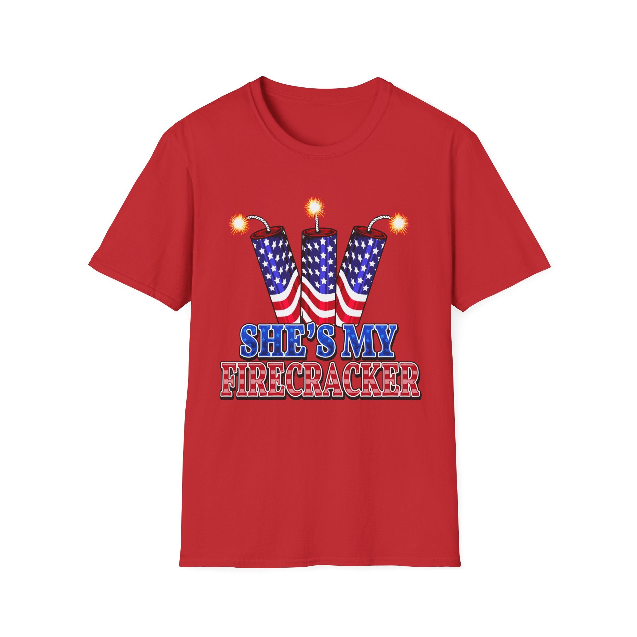 T-Shirt — "She's My Firecracker" Patriotic Fourth of July Tee