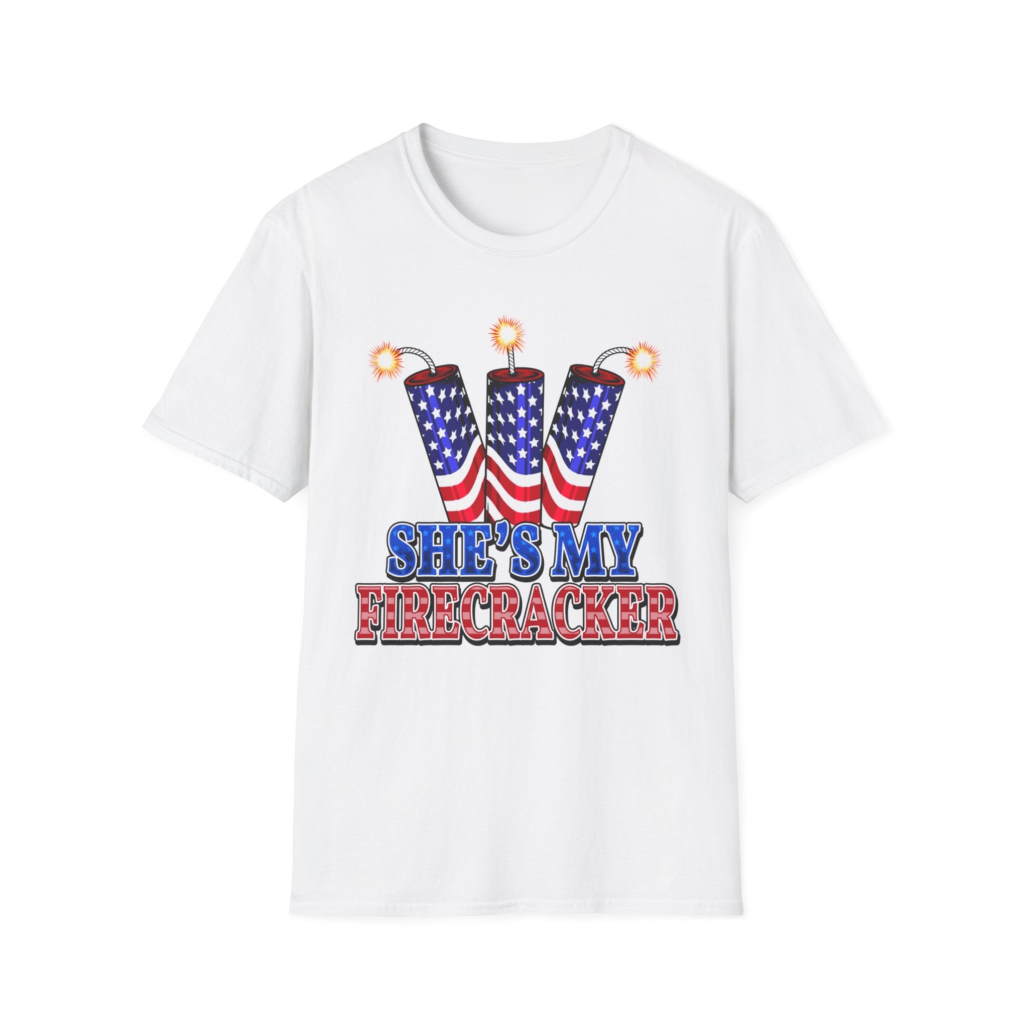 T-Shirt — "She's My Firecracker" Patriotic Fourth of July Tee