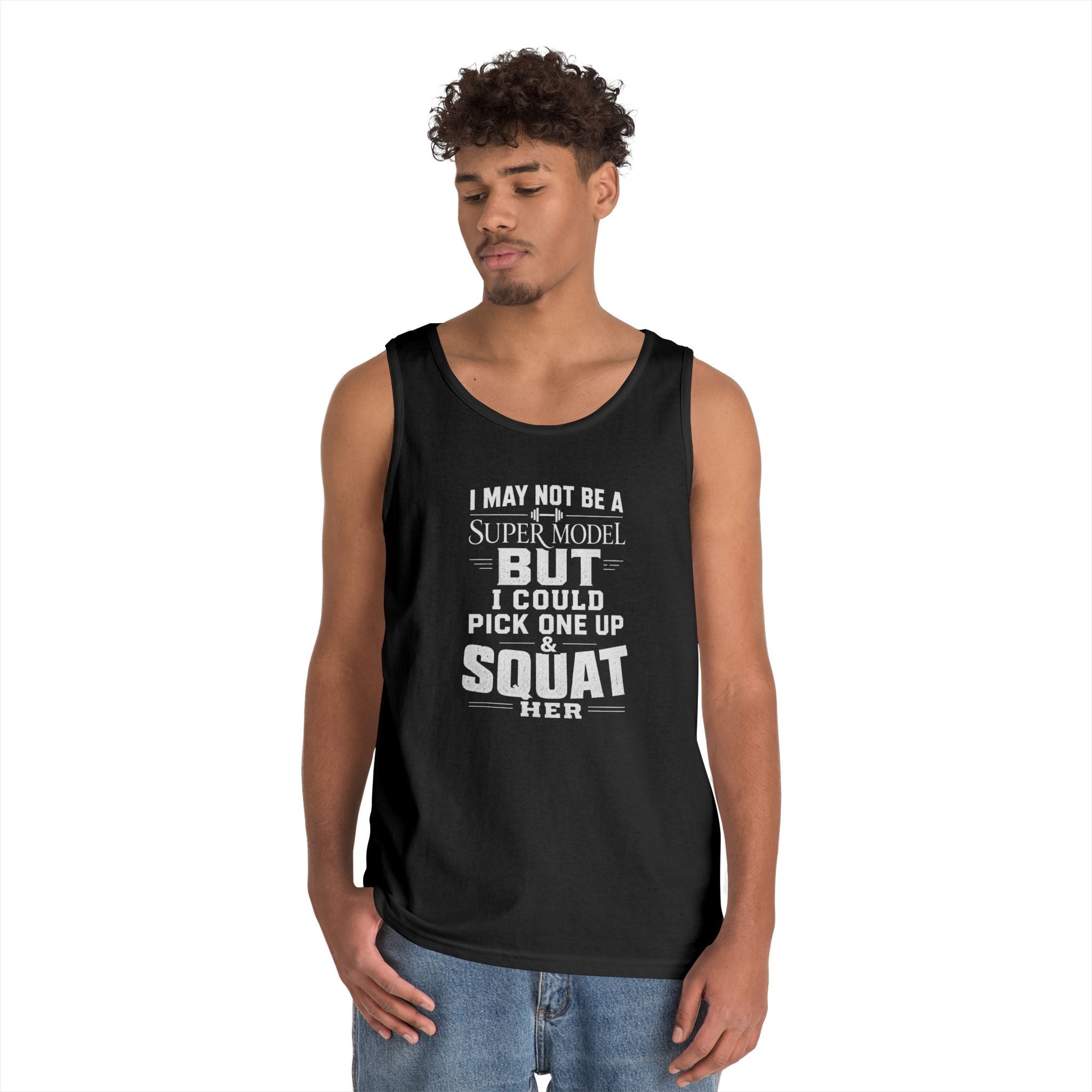 Funny Tank Top — I could Squat Her