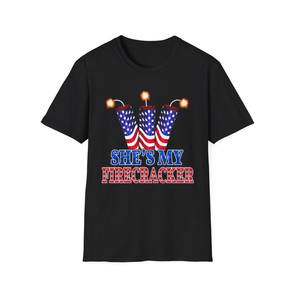 T-Shirt — "She's My Firecracker" Patriotic Fourth of July Tee