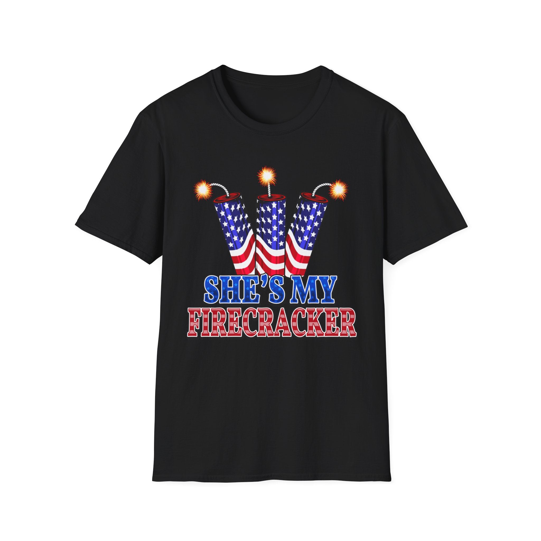 T-Shirt — "She's My Firecracker" Patriotic Fourth of July Tee