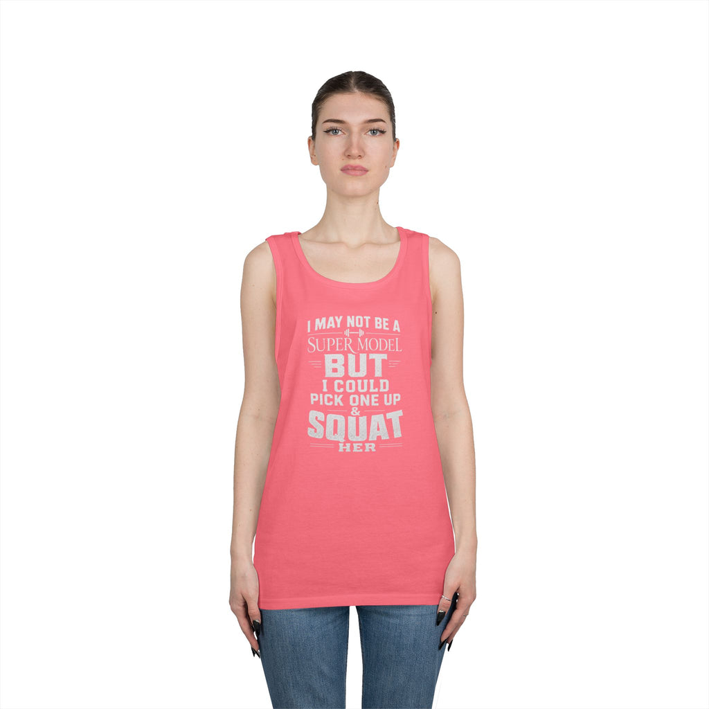 Funny Tank Top — I could Squat Her