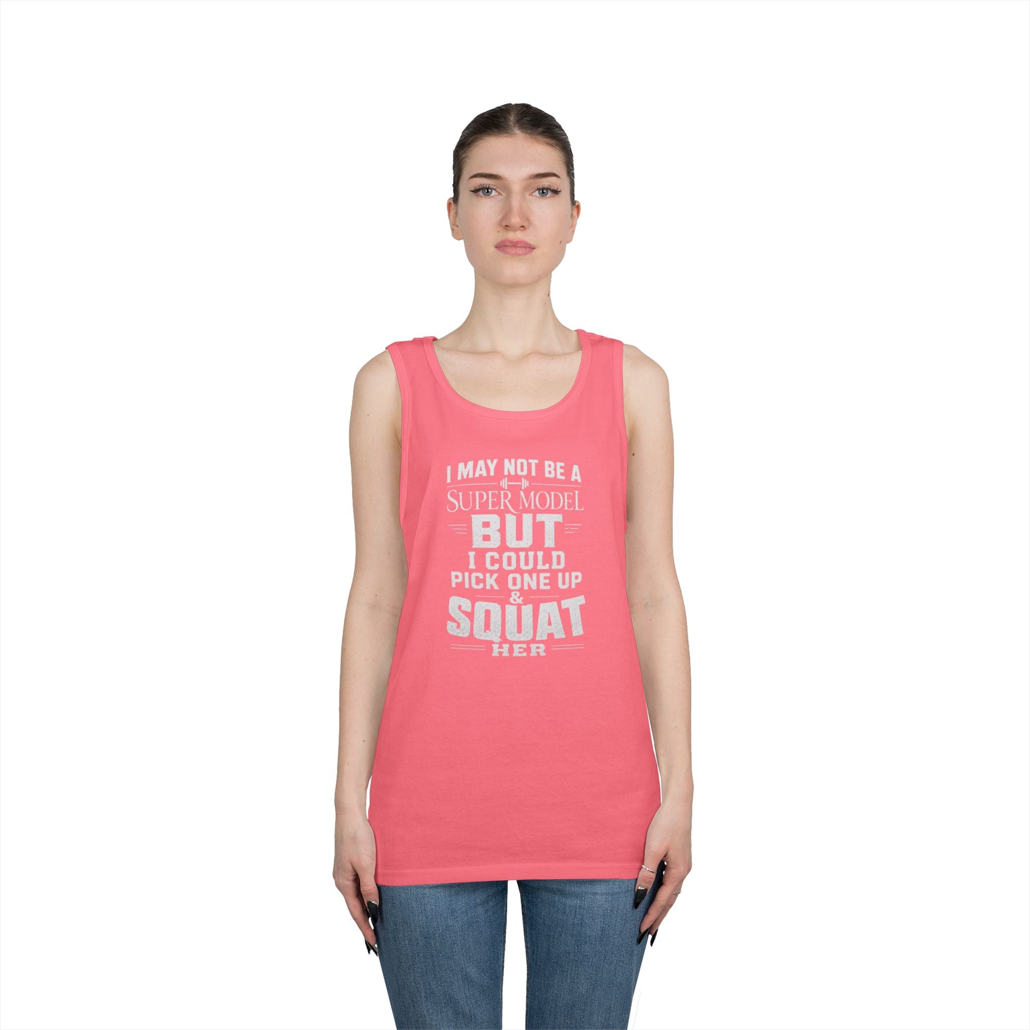 Funny Tank Top — I could Squat Her