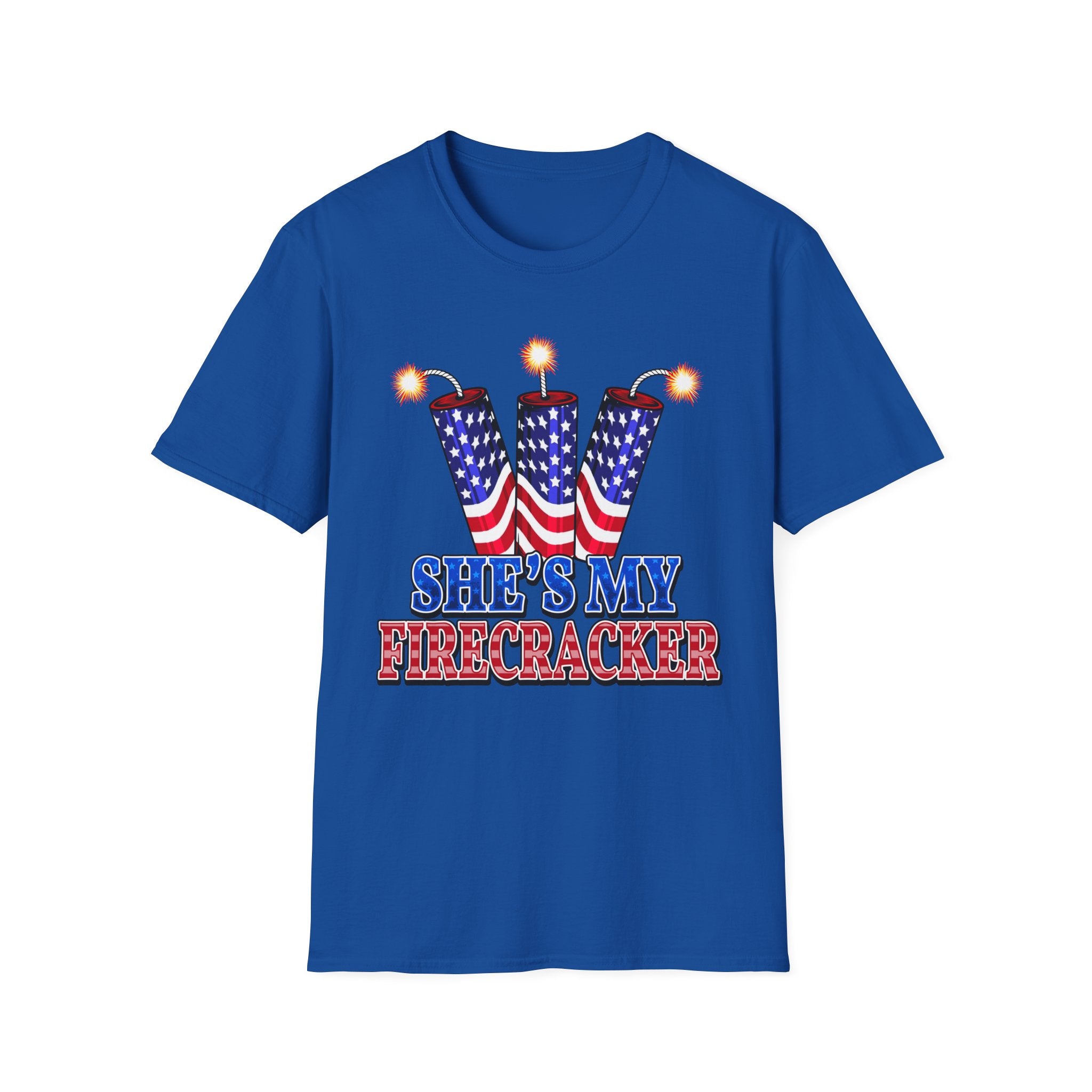 T-Shirt — "She's My Firecracker" Patriotic Fourth of July Tee