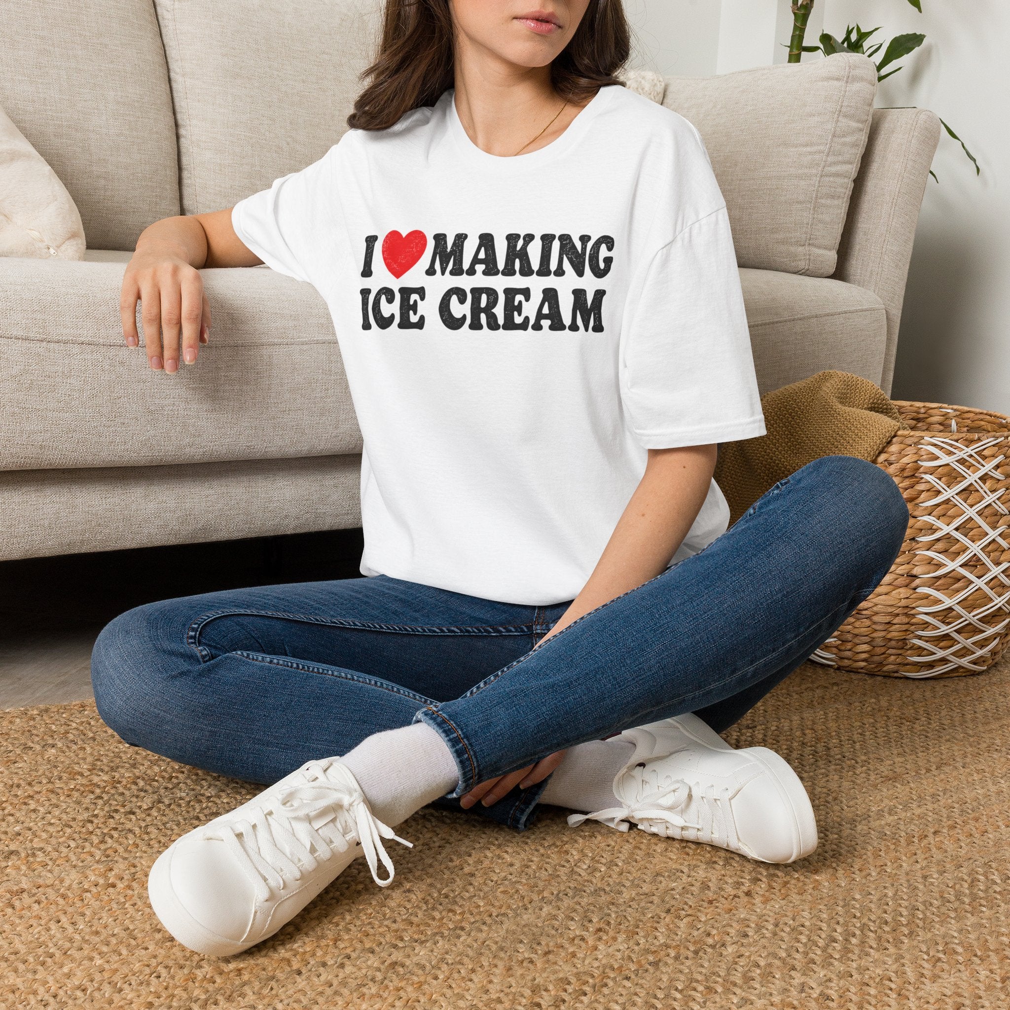 I Love Making Ice Cream Funny Shirt