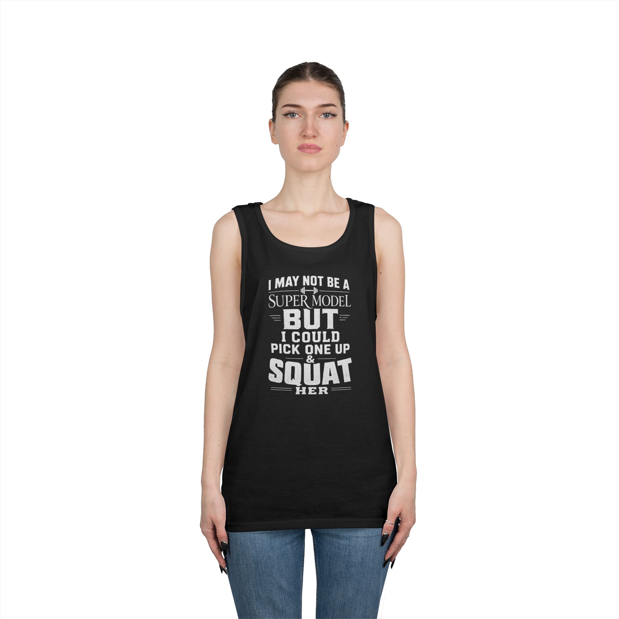 Funny Tank Top — I could Squat Her