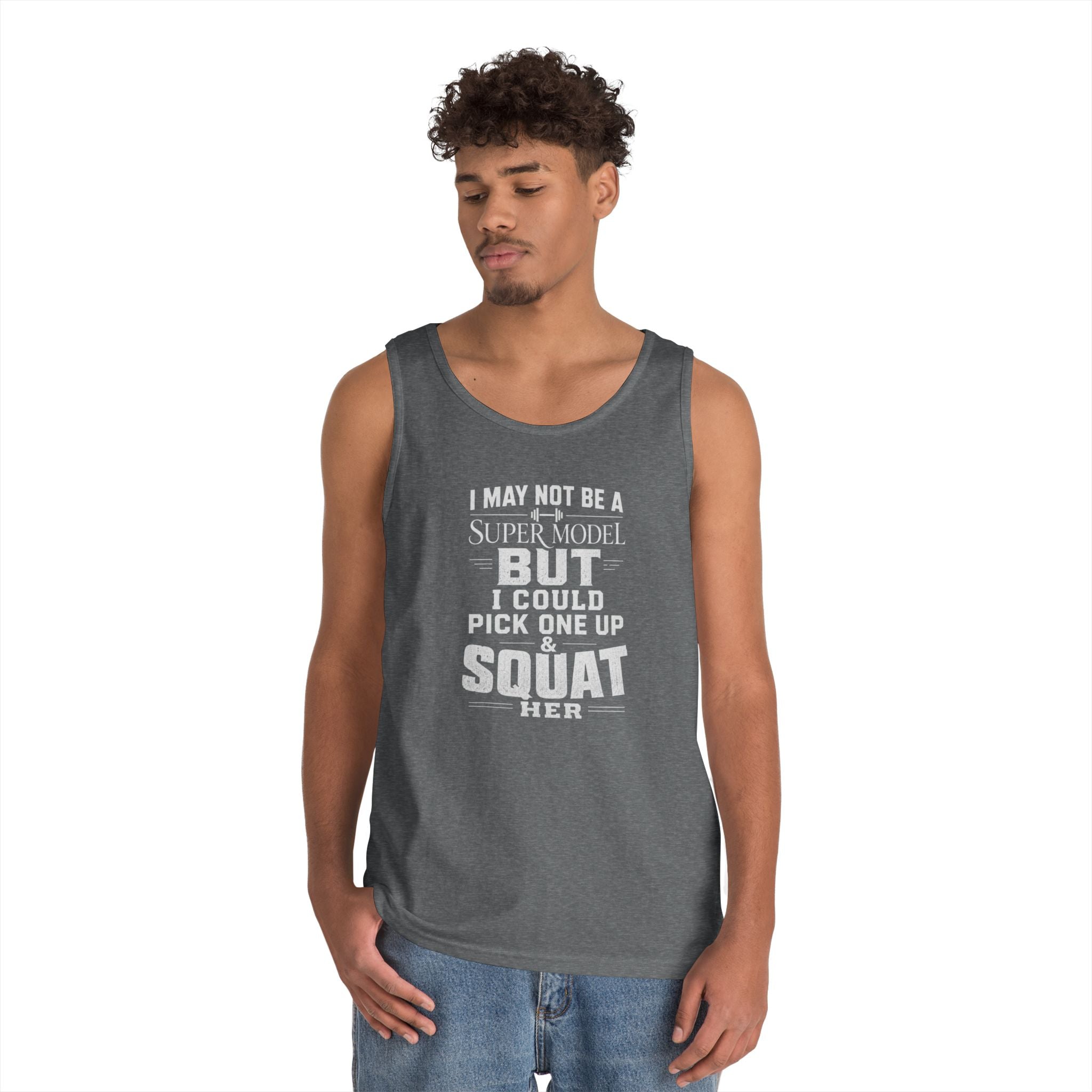 Funny Tank Top — I could Squat Her