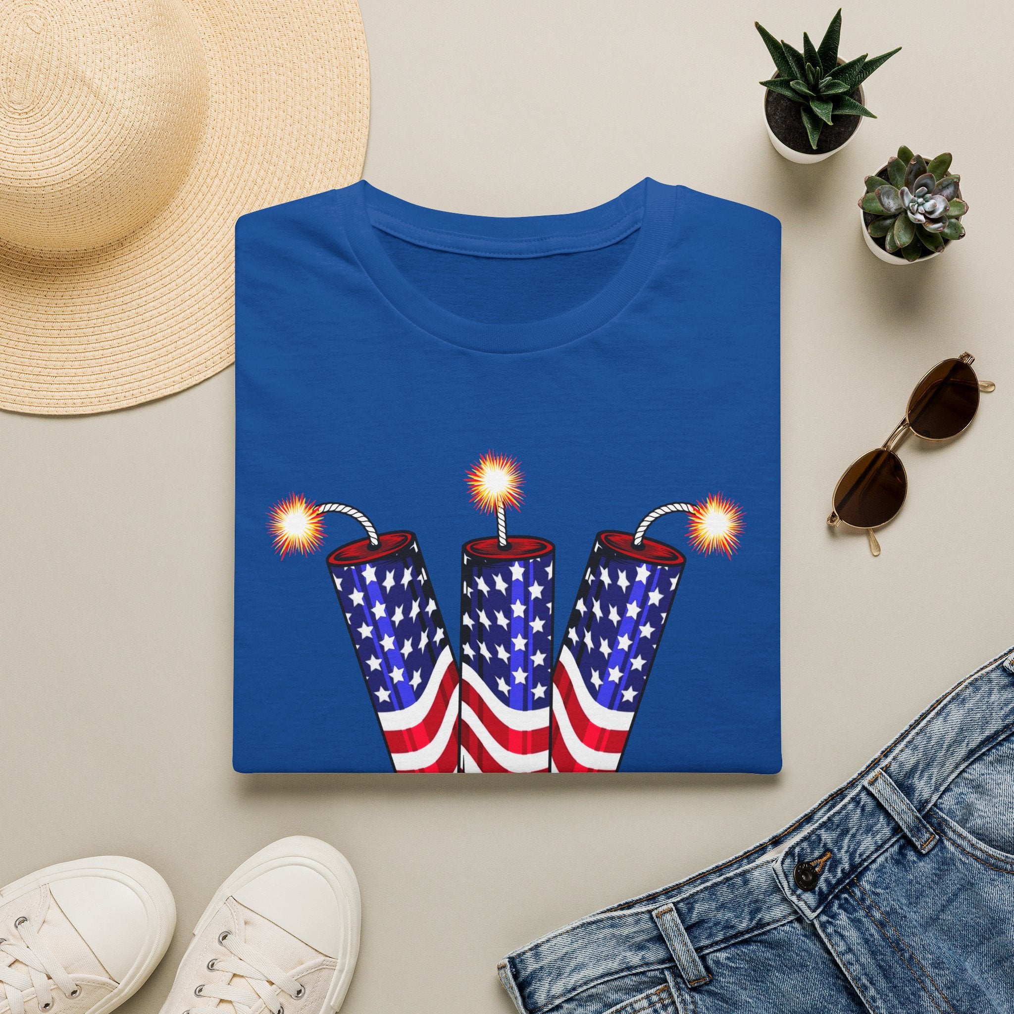 T-Shirt — "She's My Firecracker" Patriotic Fourth of July Tee
