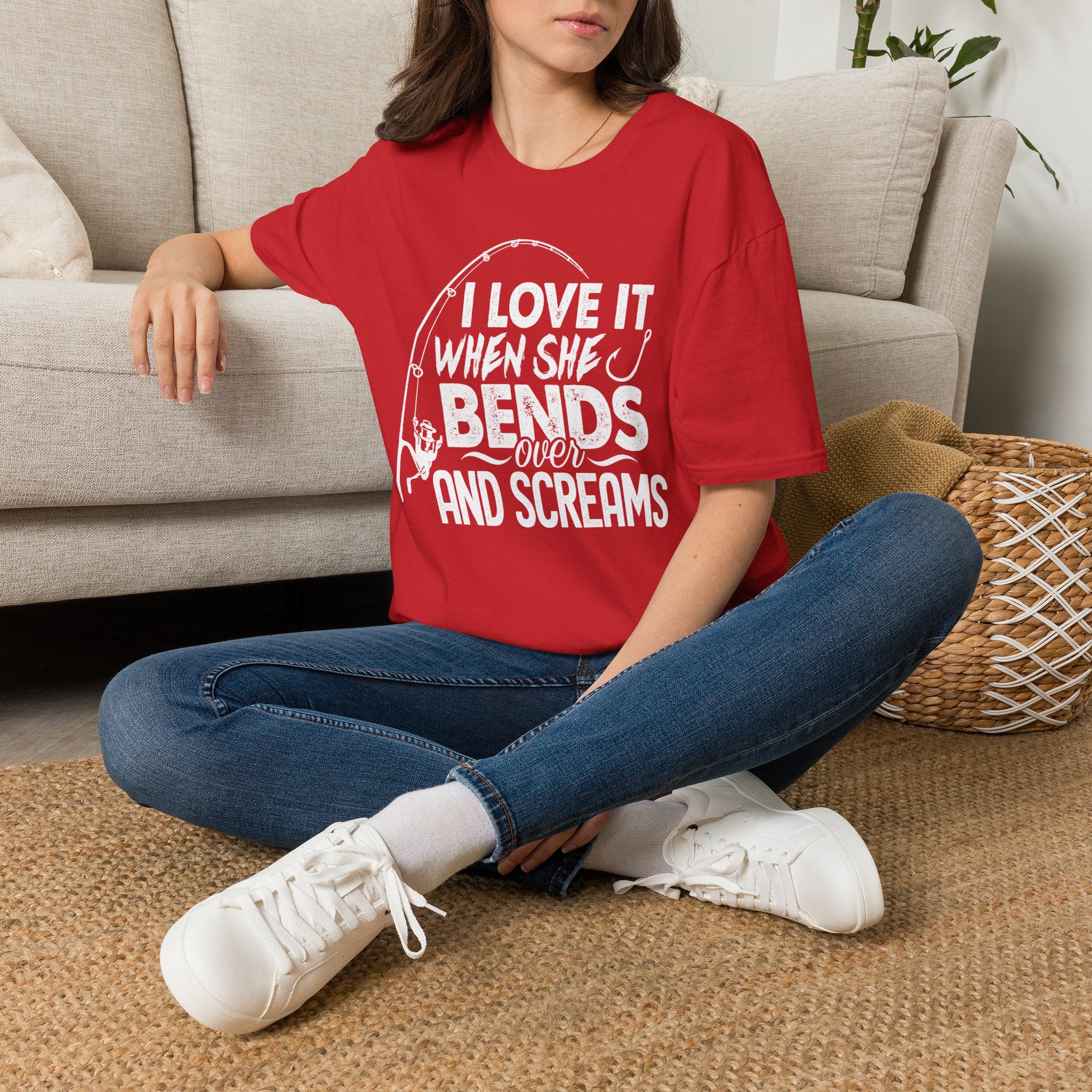 Funny Fishing Shirt - Bend over & Scream