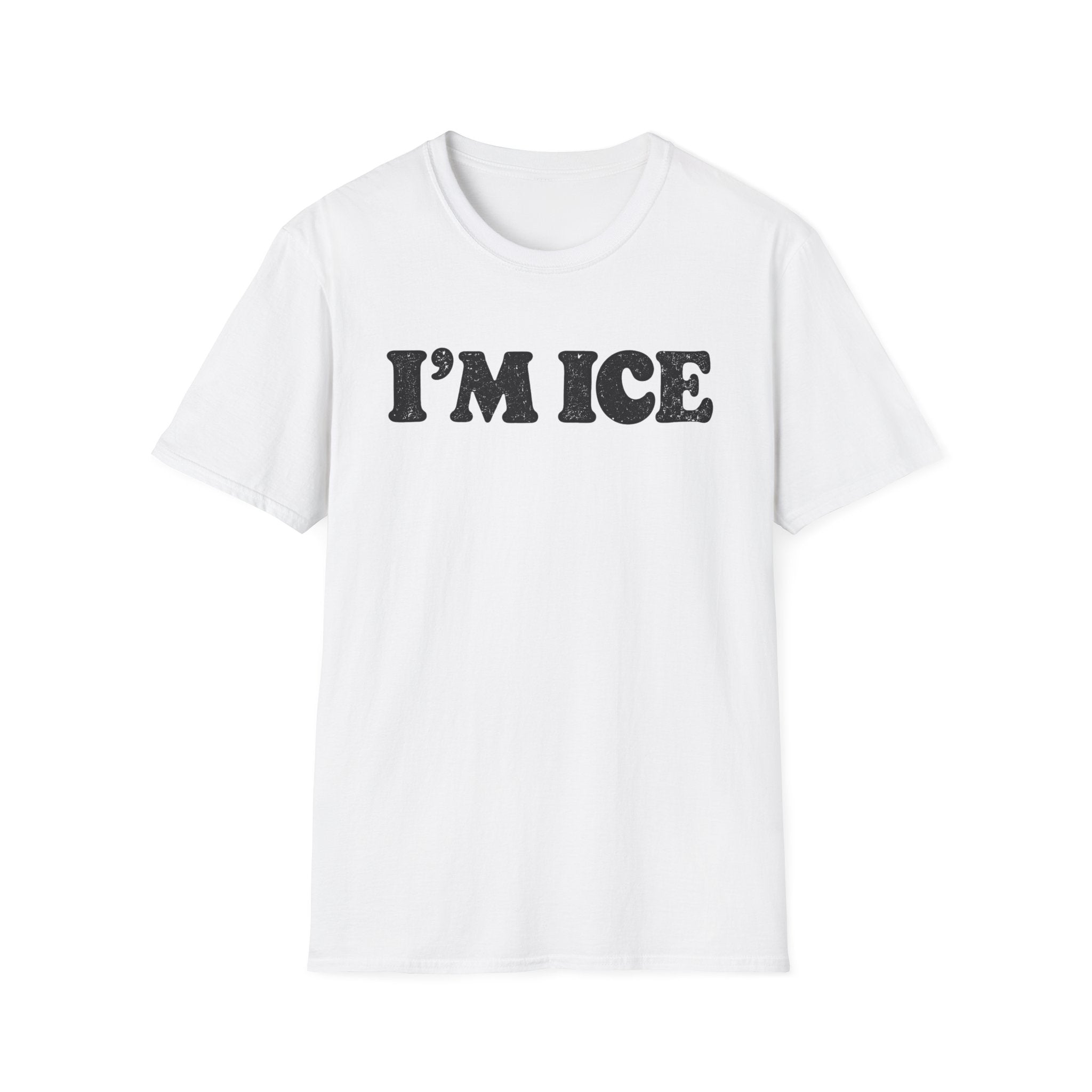 I'M ICE Graphic T-Shirt — Bold Retro Text Tee