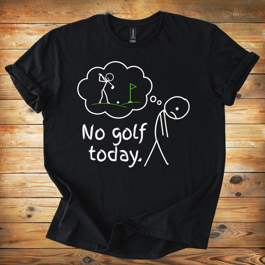 Minimal Golf Flag T-Shirt — Simple Green Golf Course Tee