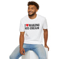 I Love Making Ice Cream Funny Shirt