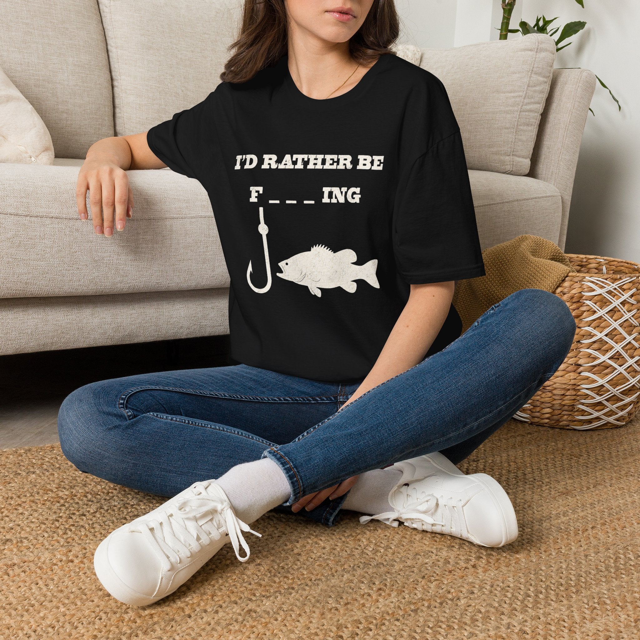 Fishing T-Shirt — "I'd Rather Be F---ing" Funny Fishing Shirt