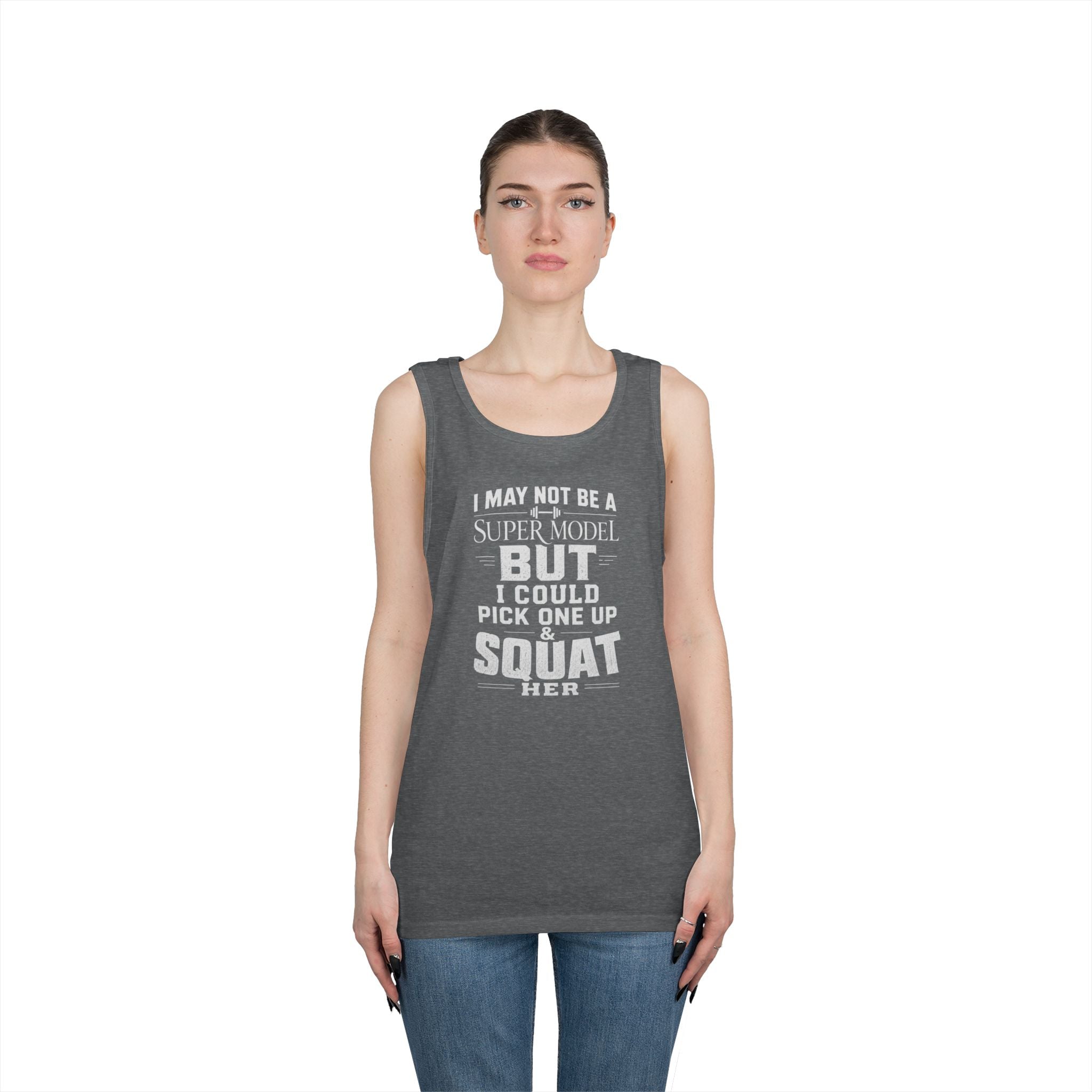 Funny Tank Top — I could Squat Her