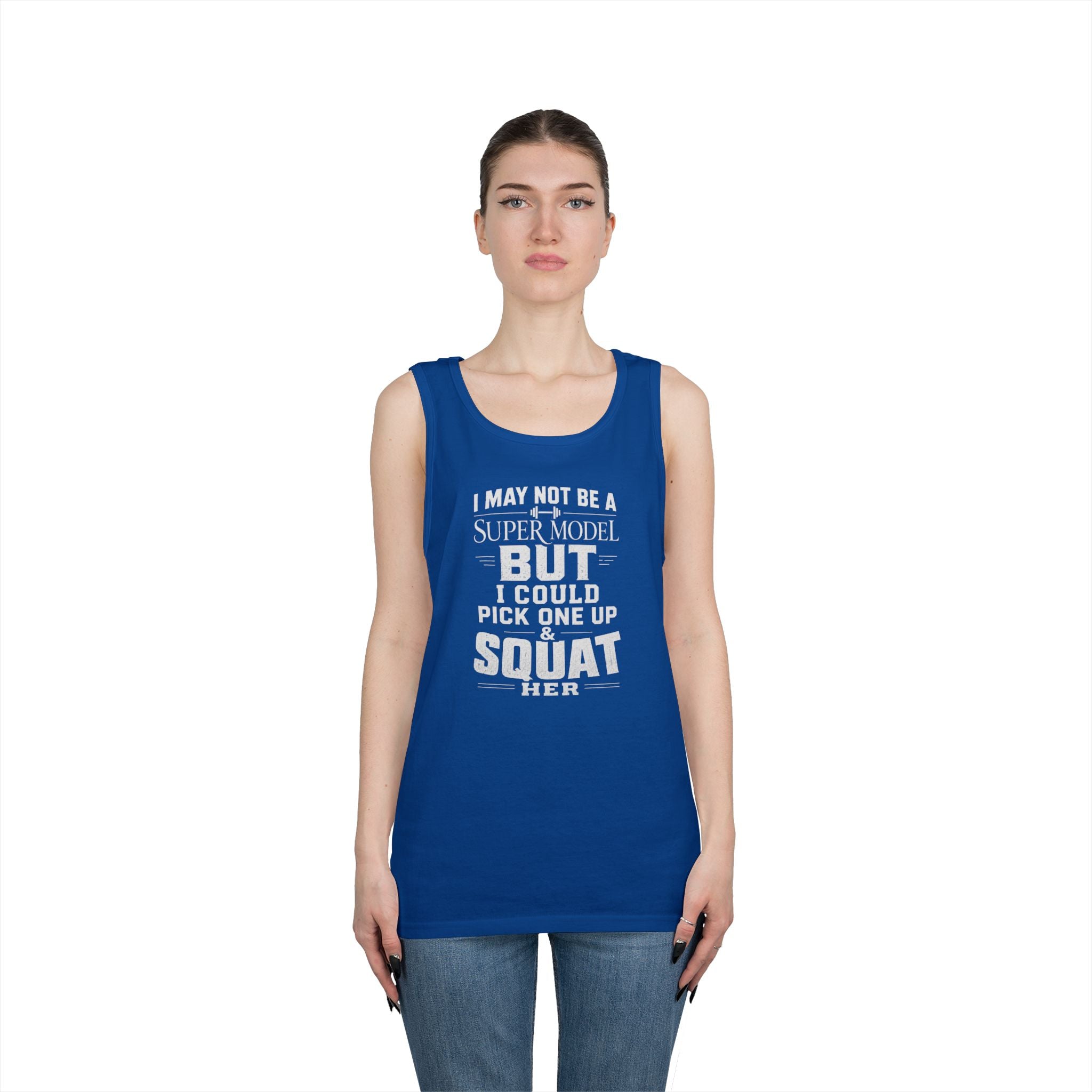 Funny Tank Top — I could Squat Her