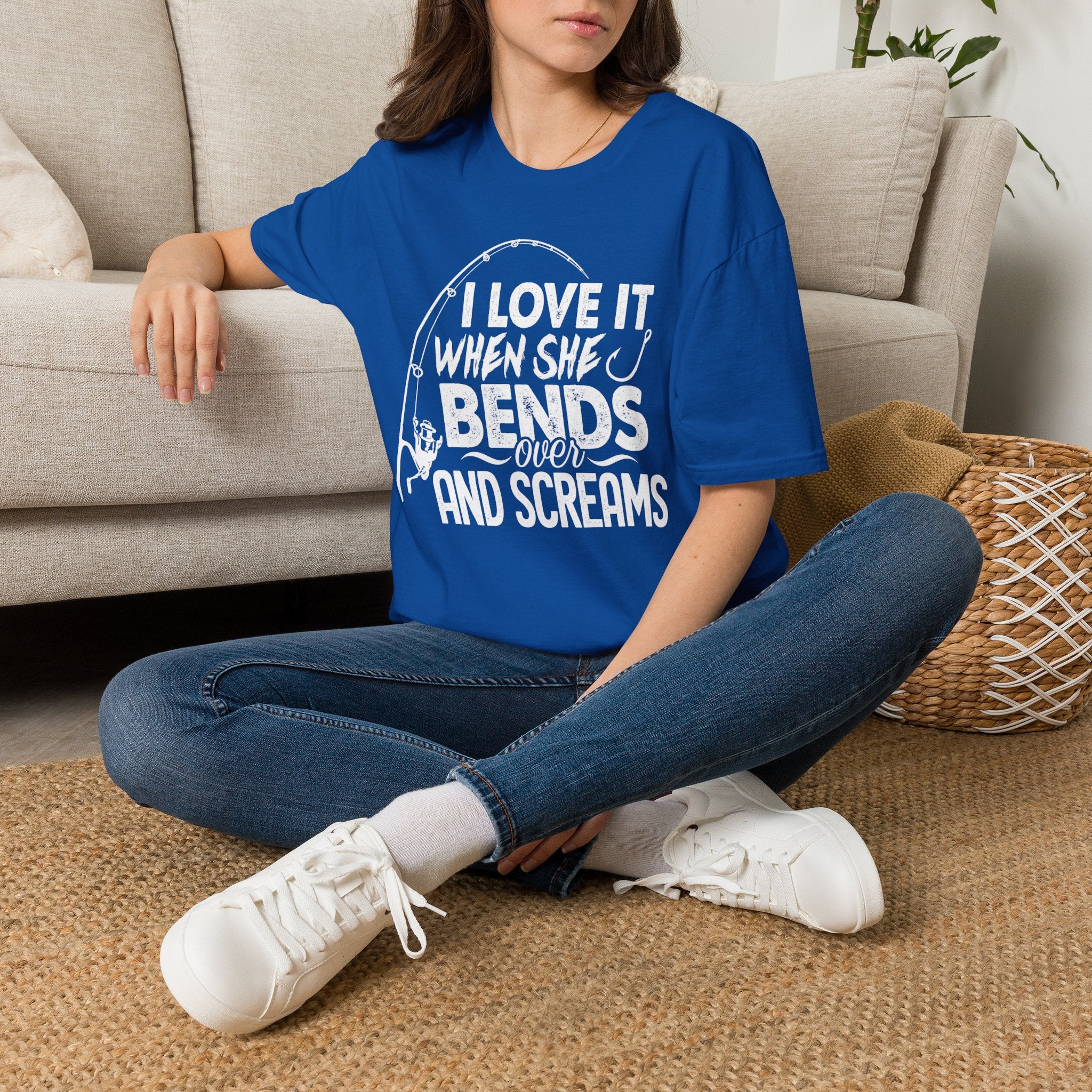 Funny Fishing Shirt - Bend over & Scream