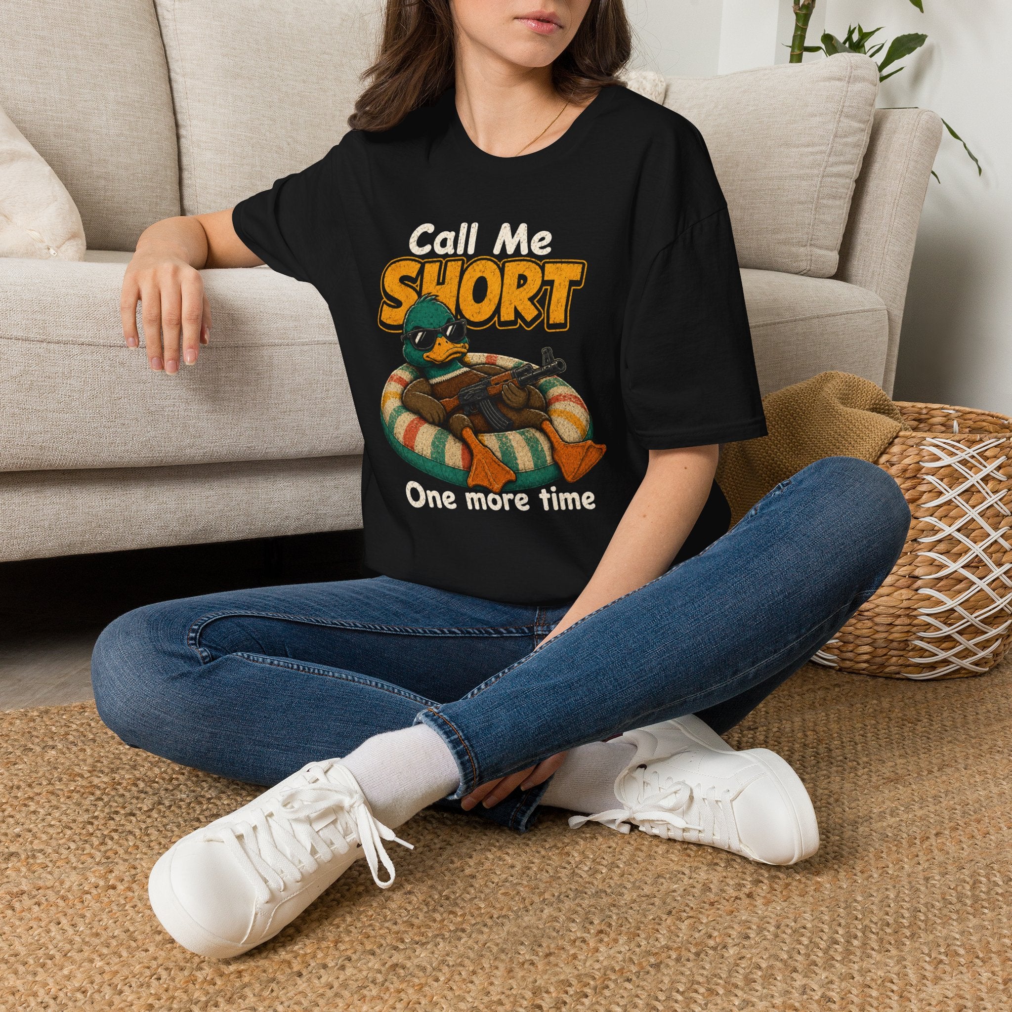 Call Me Short Duck T-Shirt — Funny Retro Graphic