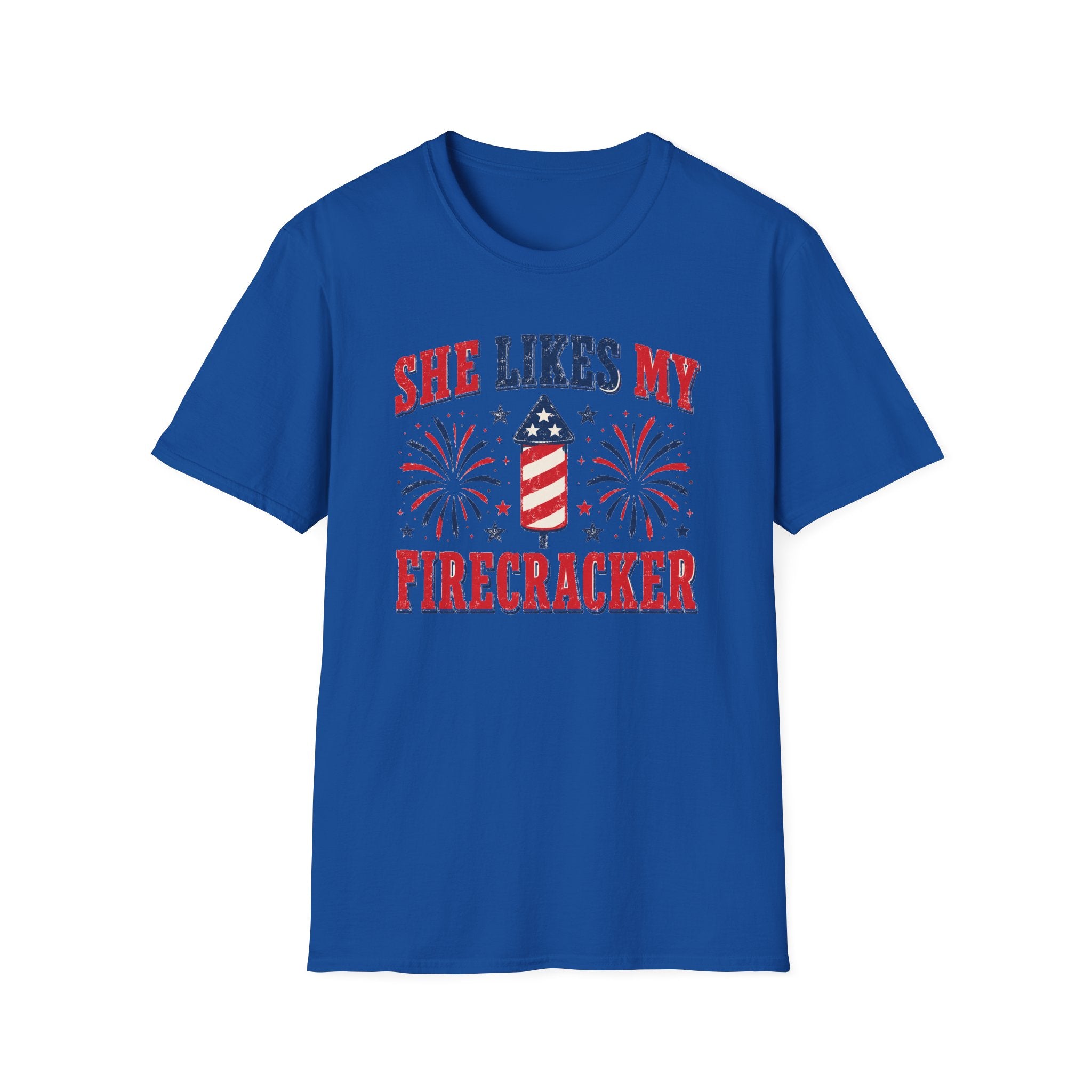 She Likes My Firecracker Shirt – Funny 4th of July Couple Tee