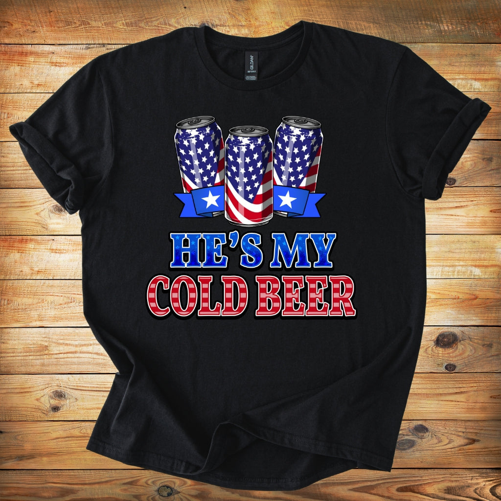 T-Shirt — “He’s My Cold Beer”