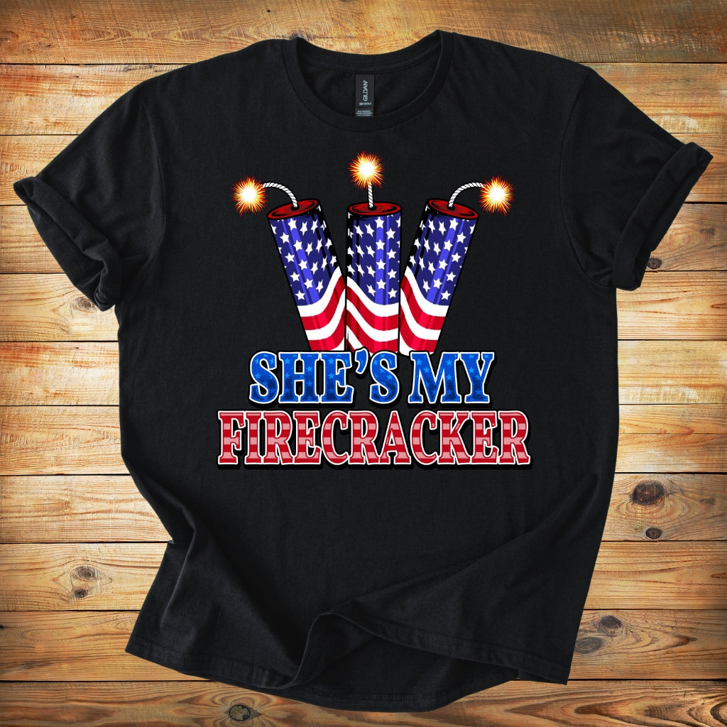 T-Shirt — "She's My Firecracker"