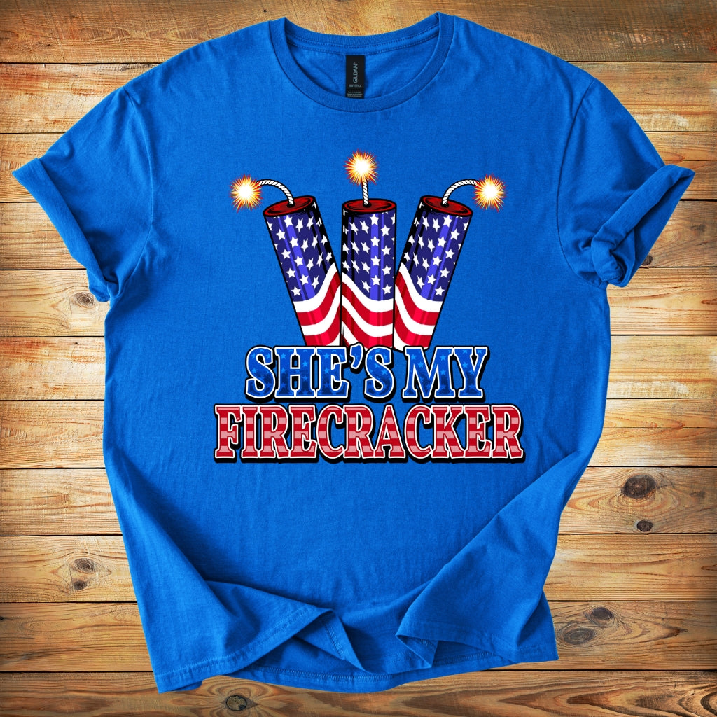 T-Shirt — "She's My Firecracker"