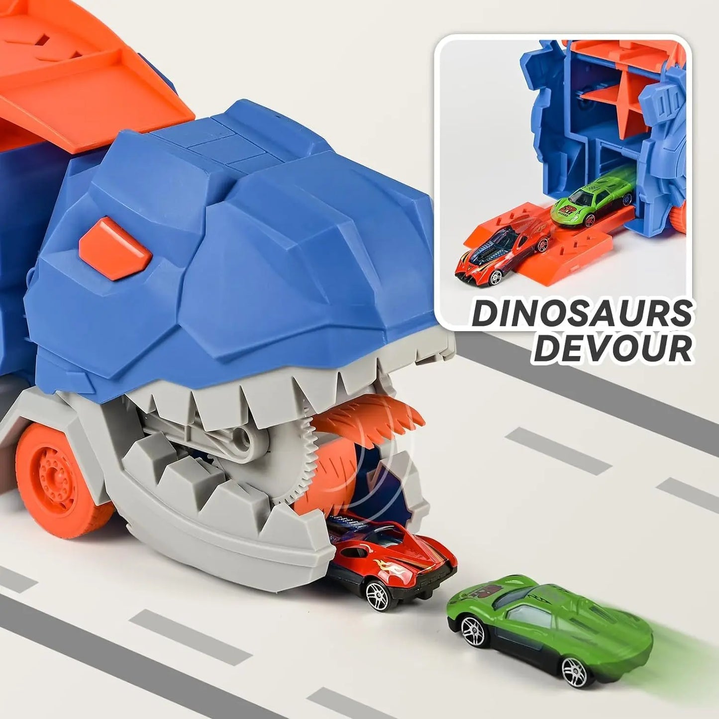 Verwandelbarer Dino-Truck – ein Vergnügen