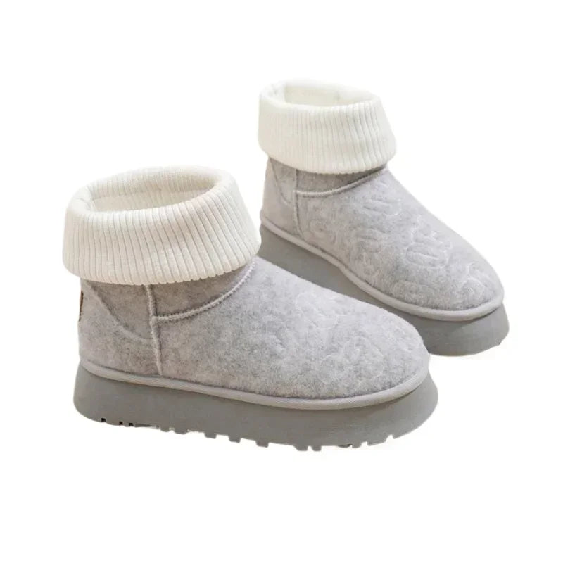 Comfortabele Winter Slip-On Damenlaarzen