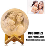 Moon Lamp -Customize with a picture of your choice