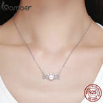 MOM Pendant Necklace in Sterling Silver