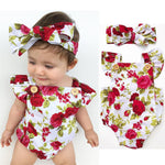 Cute Floral Romper - Baby Girls