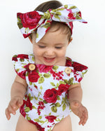 Cute Floral Romper - Baby Girls