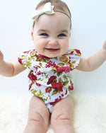 Cute Floral Romper - Baby Girls