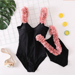Mom-Daughter Flower Swimwear