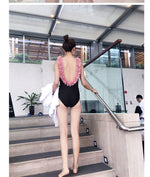 Mom-Daughter Flower Swimwear