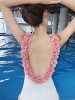 Mom-Daughter Flower Swimwear