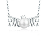 MOM Pendant Necklace in Sterling Silver
